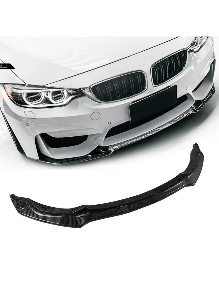 Do BMW F80 M3, sedan 4-drzwiowy, F82 F83 M4, coupe 2-drzwiowy, kabriolet, rocznik 2014-2020: przedni spojler zderzaka, dolna osłona, listwa, splitter. — 2