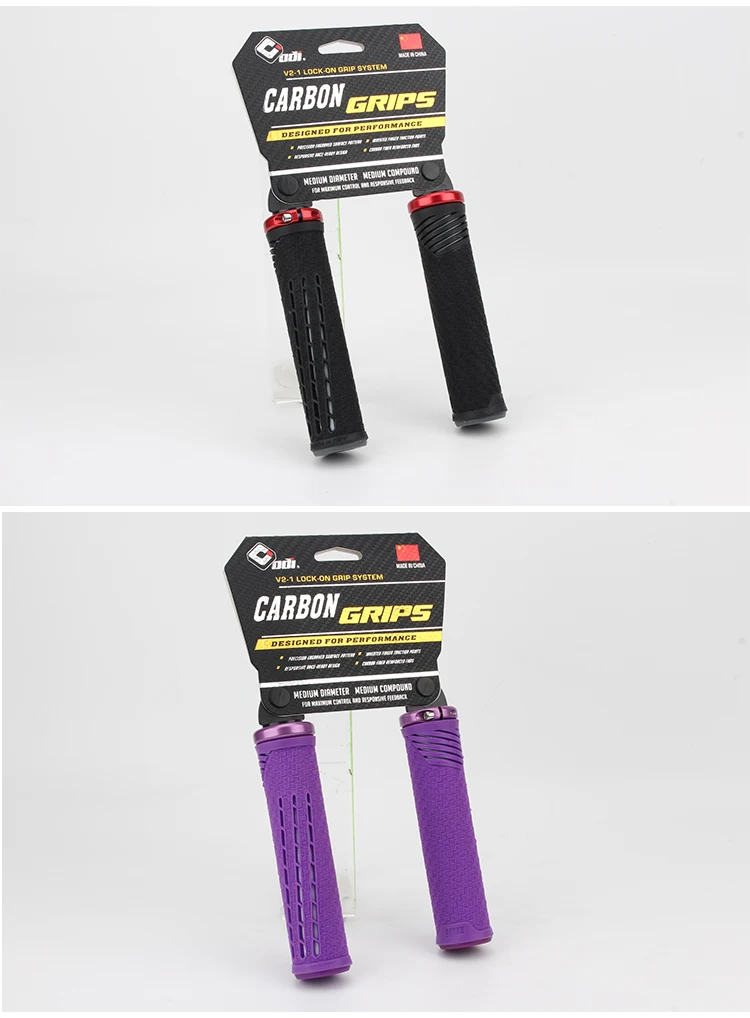 ODI CF Silikon Fahrradgriffe Kohlefaserverstärkte Griffstopfen MTB Anti-Rutsch-Lock-on-Lenkerabdeckung Bequeme Fahrradteile – Detail 14