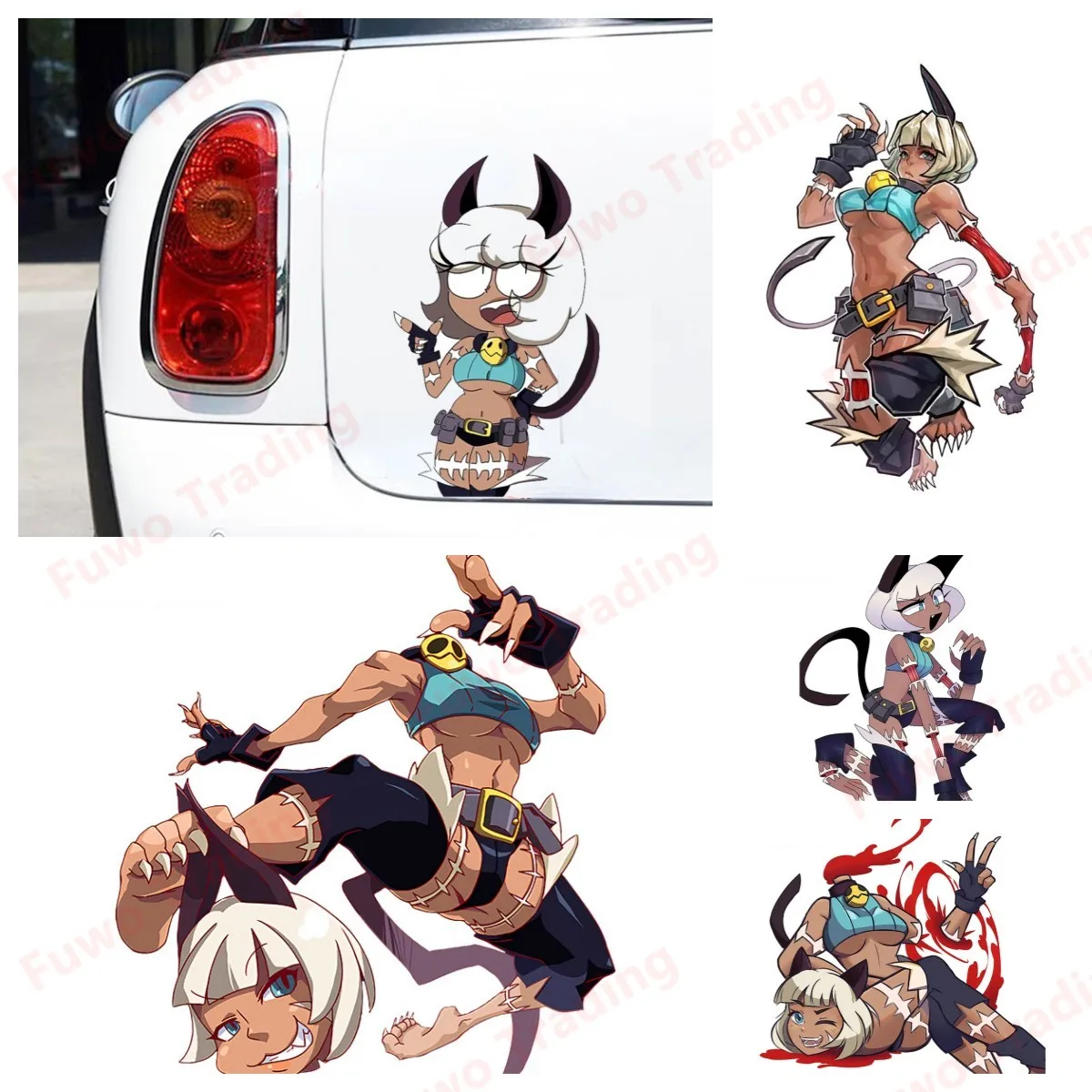 

Fashionable Sexy Anime Skullgirls Nadia Fortune Fanart Car Sticker Personality NSFW Furry Decal Ms. Fortune Accessories