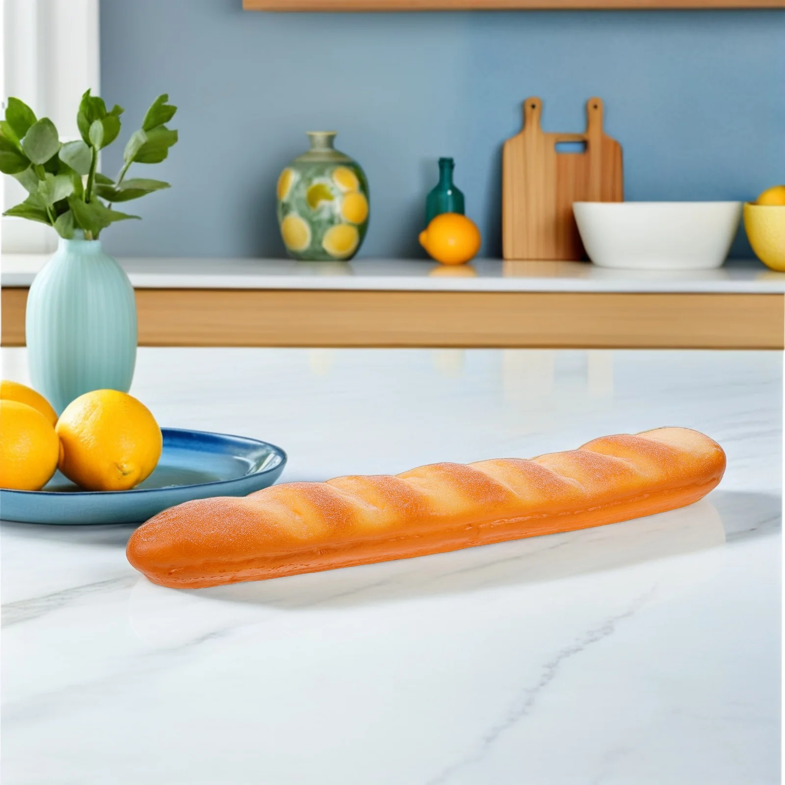 1pcs Realistic Fake Baguette Bread For Pretend Stress Relief Food Simulation Baking Bread Educational Tool Montessori