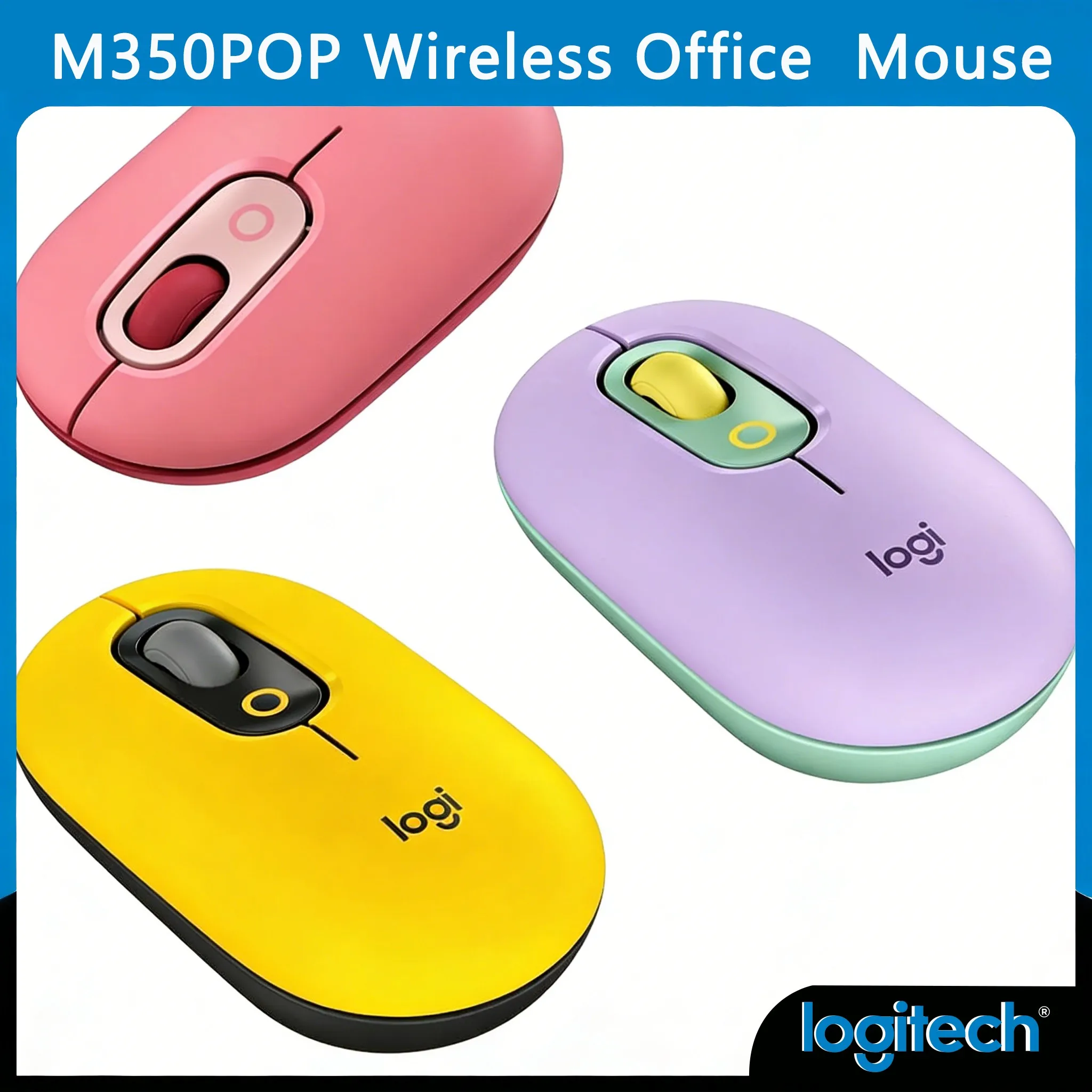 

Logitech M350 Pebble/M350 POP Wireless Mouse Plug & Play 18-Month Battery Bluetooth