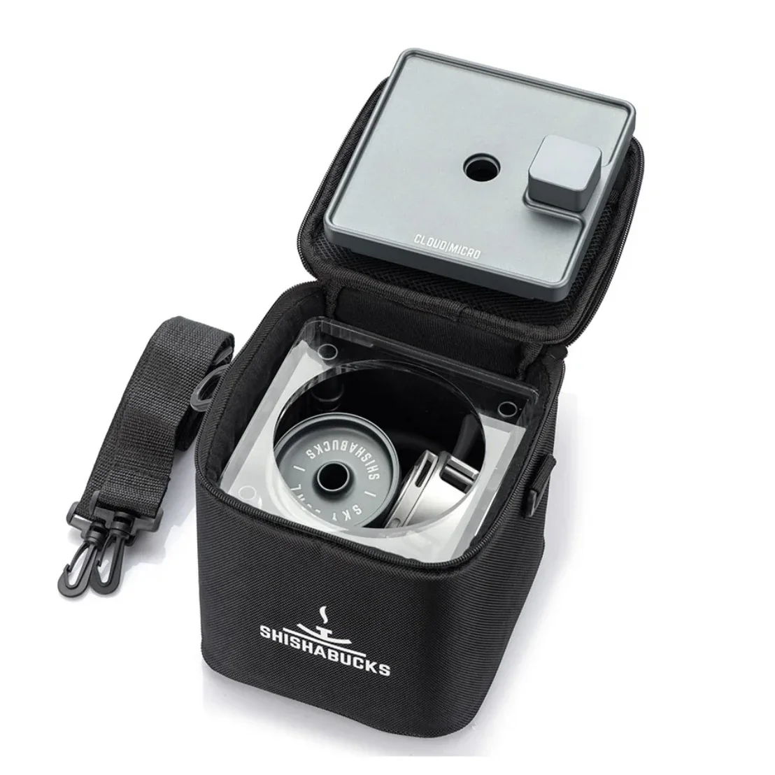 

Shishabucks Cloud Micro Hookah Shisha Set Travel Square Shisha High Quality Acrylic Hookah