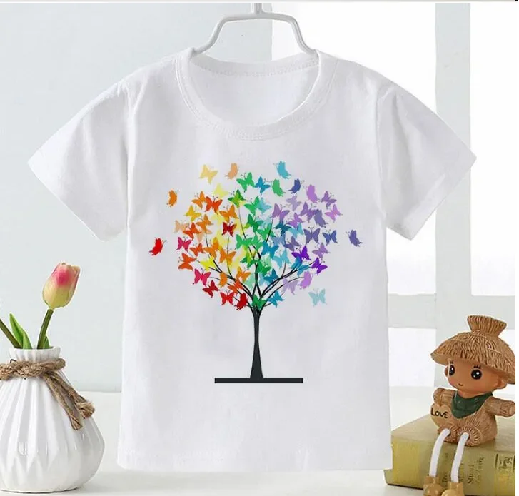 Summer Baby Magic Tree Funny Toddler Tees Clothes Children Clothing Cartoon Short SleeveT-shirts Tops