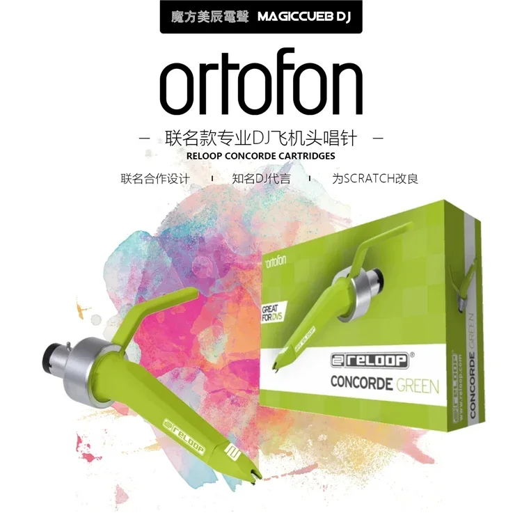 Ortofon Altitude Wind Concorde Black Airplane Head, Black DJ Phonograph Needle RELOOP Customized