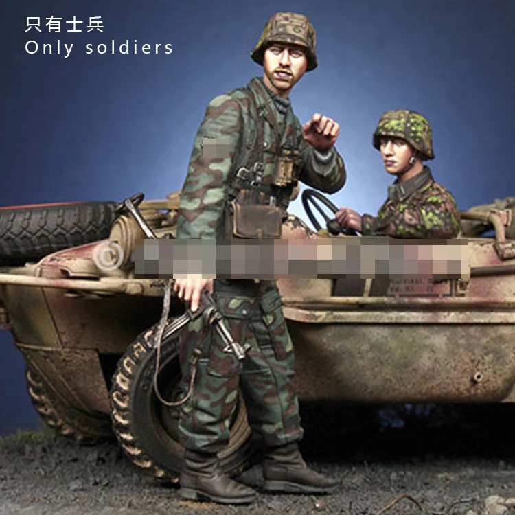 1/35 Resin Model figure GK Soldier "HJ" Officer Driver Set tema militare wii kit non assemblato e non verniciato