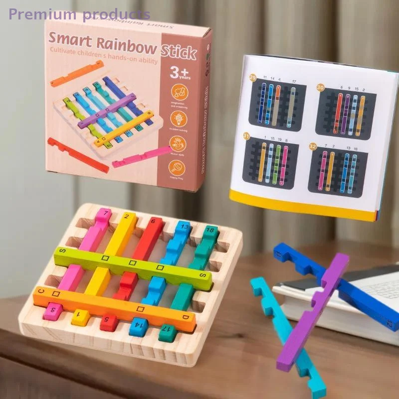 

Цветные декоративные палочки на основе Монтессори, развивающие игры-головоломки для изучения математики