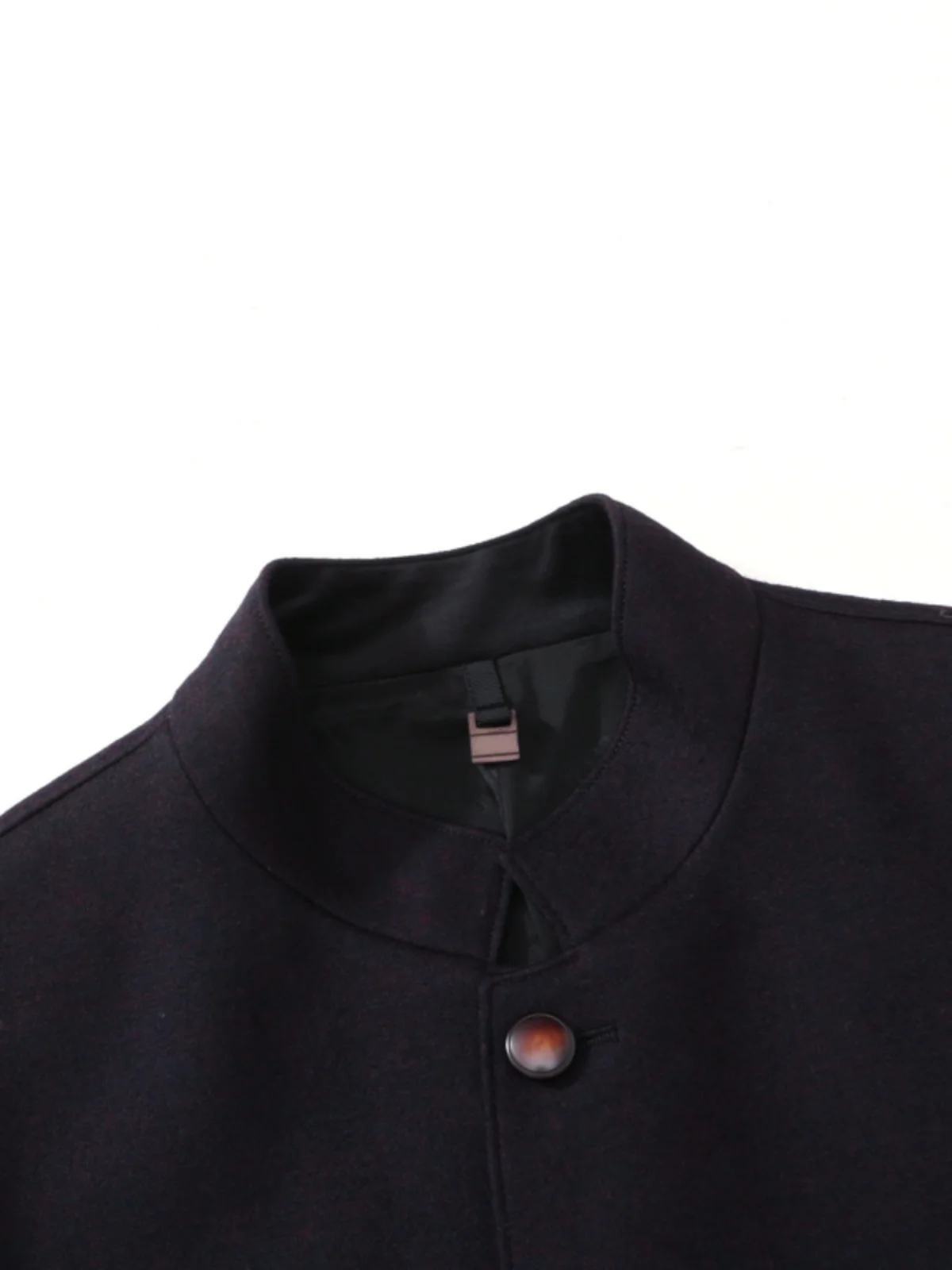 

Мужская шерстяная повседневная куртка Jaet YW282 весна-осень Thiened с прямыми пуговицами и воротником-стойкой Ele k Purple Faion Urban Sle