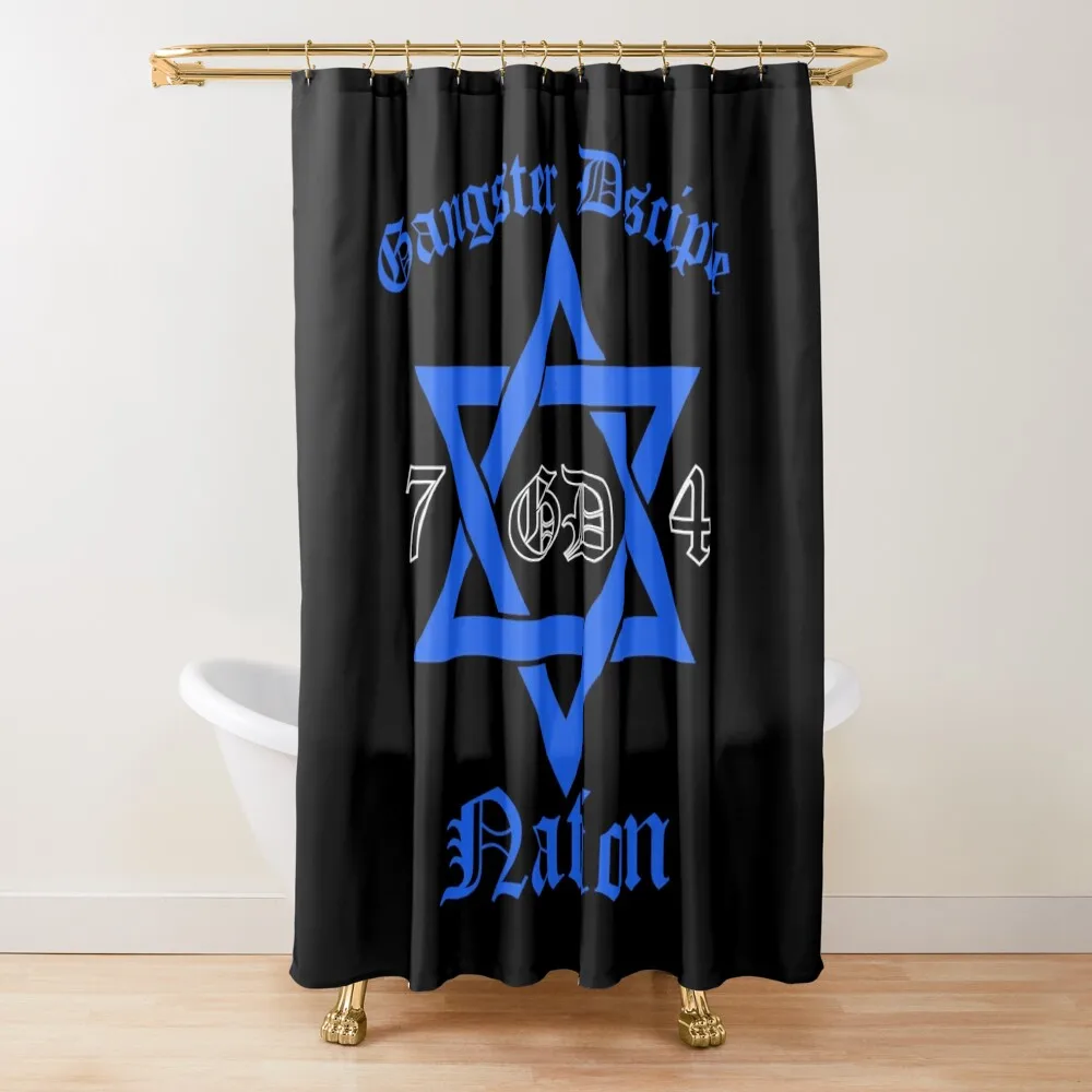

Gangster Disciple Nation Shower Curtain Waterproof Fabric Bathroom Luxury Bathroom Shower Curtain