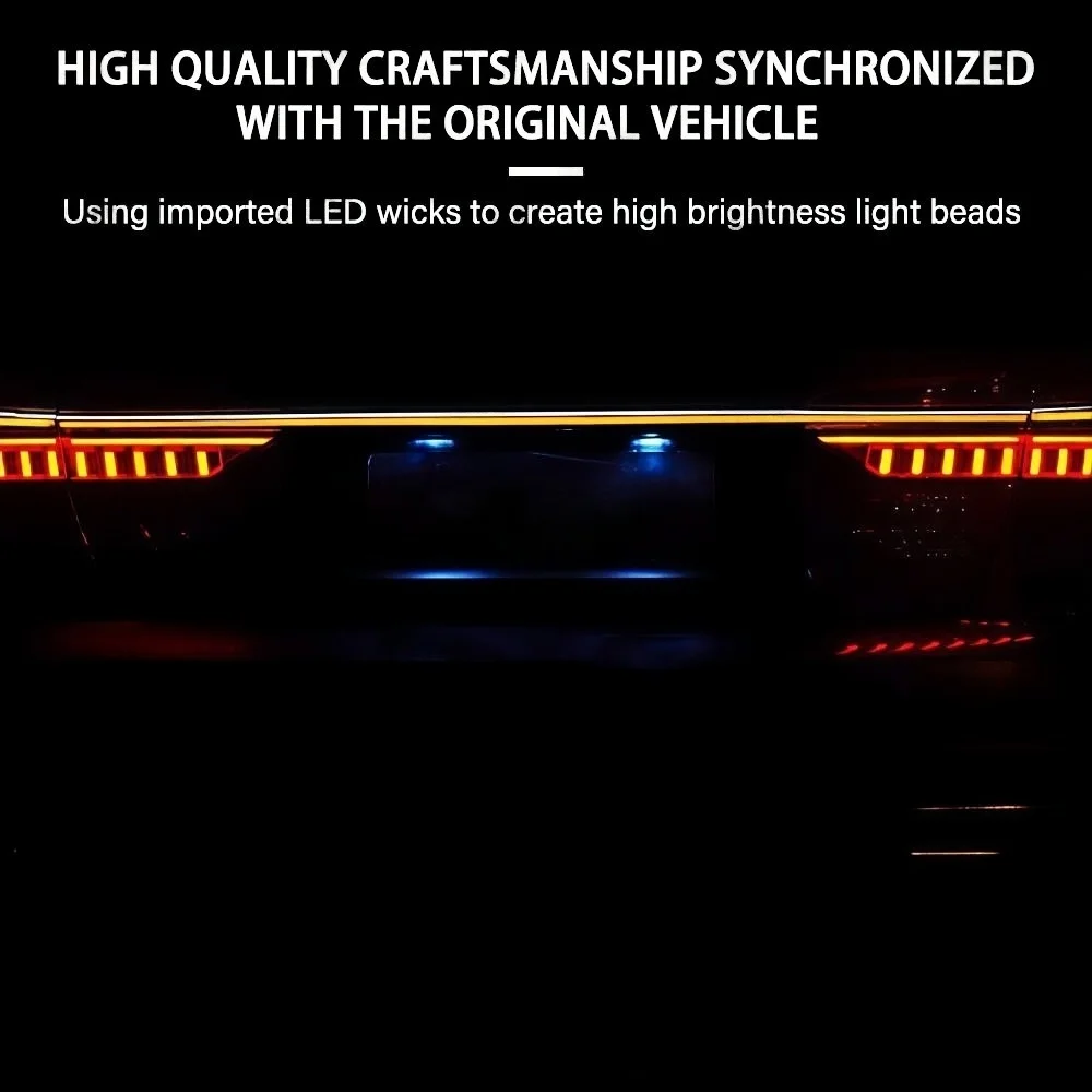 RGB color streamer For Audi A6 A6L C8 Car Tail Light 2019-2024 Dynamic Flowing Light Tail Lamp Upgrade Brake Light Precise Fit - view 3
