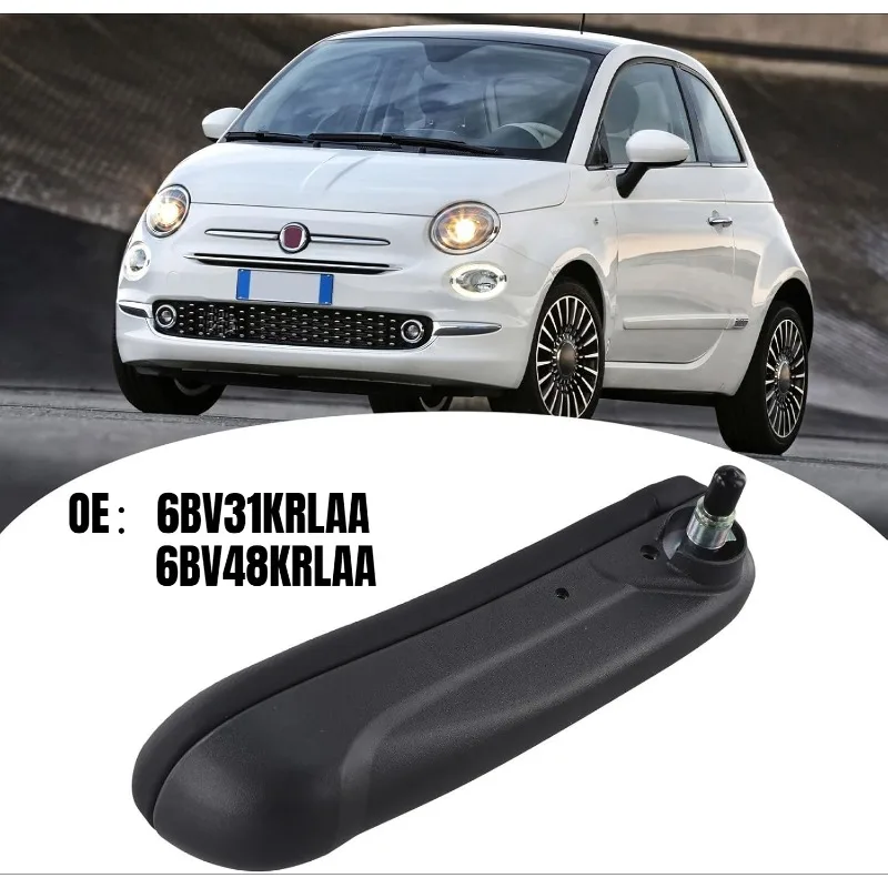 Apoio de braço do assento de couro do plutônio da parte superior dianteira esquerda direita do carro para fiat 500 2016 2017 2018 2019 conjunto braço 6bv48kraa 6bv31klaa