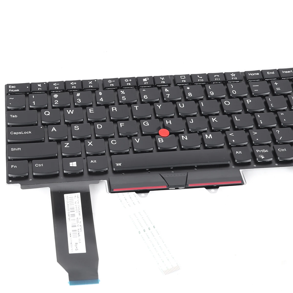 Imagem -04 - Teclado para Notebook dos Eua para Lenovo Thinkpad E15 2nd Gen2 Gen3 Gen4 R15 Preto com Retroiluminado