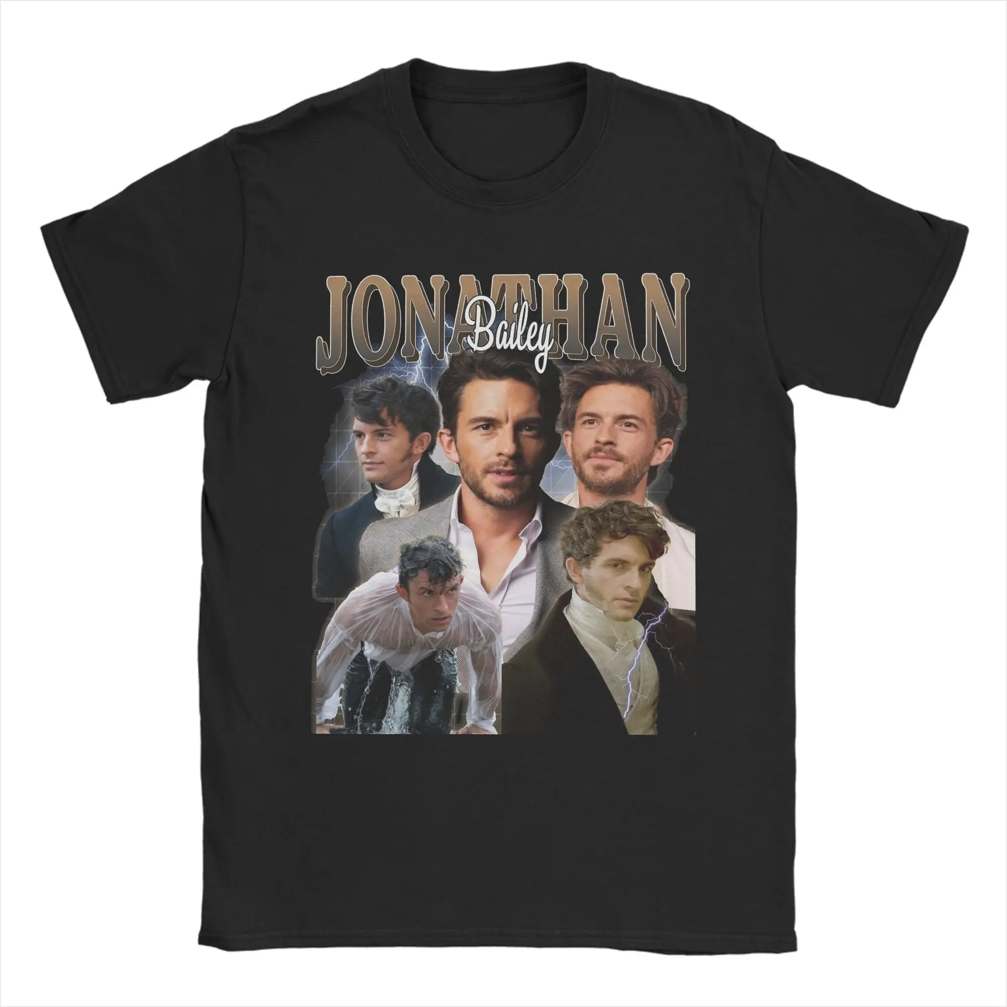 

Jonathan Bailey 90s T-Shirt for Men Vintage Cotton Tees Crew Neck Short Sleeve T Shirts Gift Idea Clothes