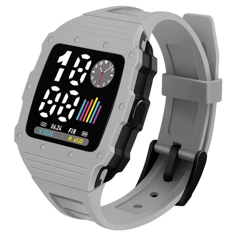 New LED square electronic watches couple students female high quality children\'s sports boys girls kids digital watch