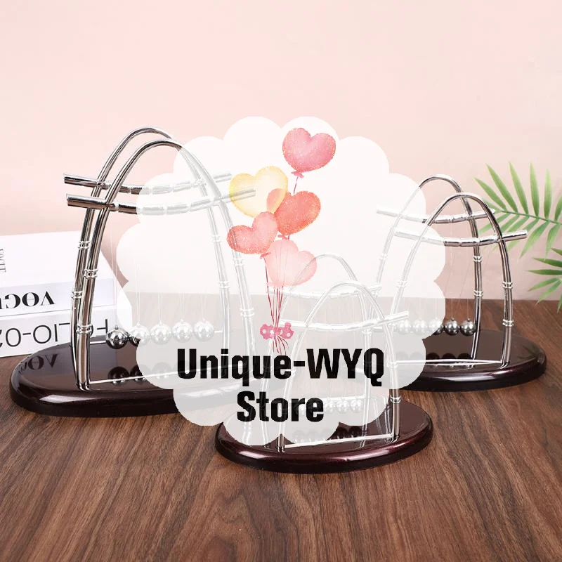 Newton Cradle Balance Ball Pendulum Toy Metal Swing Balls Physics Science Desktop Decor Ornament For Office Home Tabletop