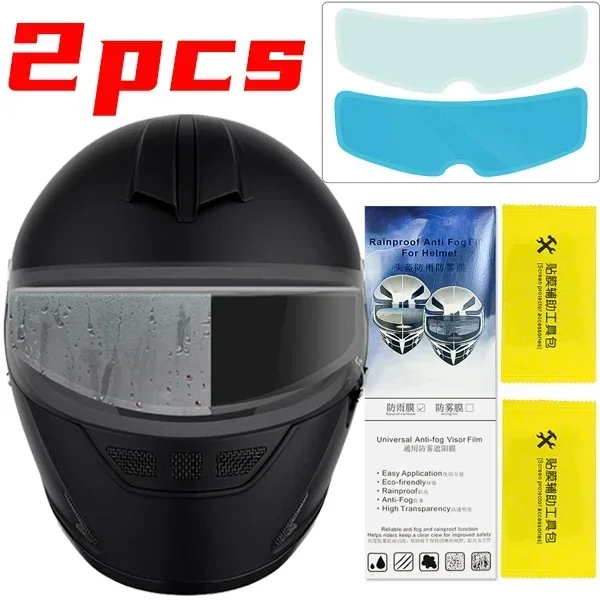 透明な防雨ヘルメットフィルム,防曇レンズ,ナノコーティング,オートバイの雨用ステッカー,安全運転アクセサリー