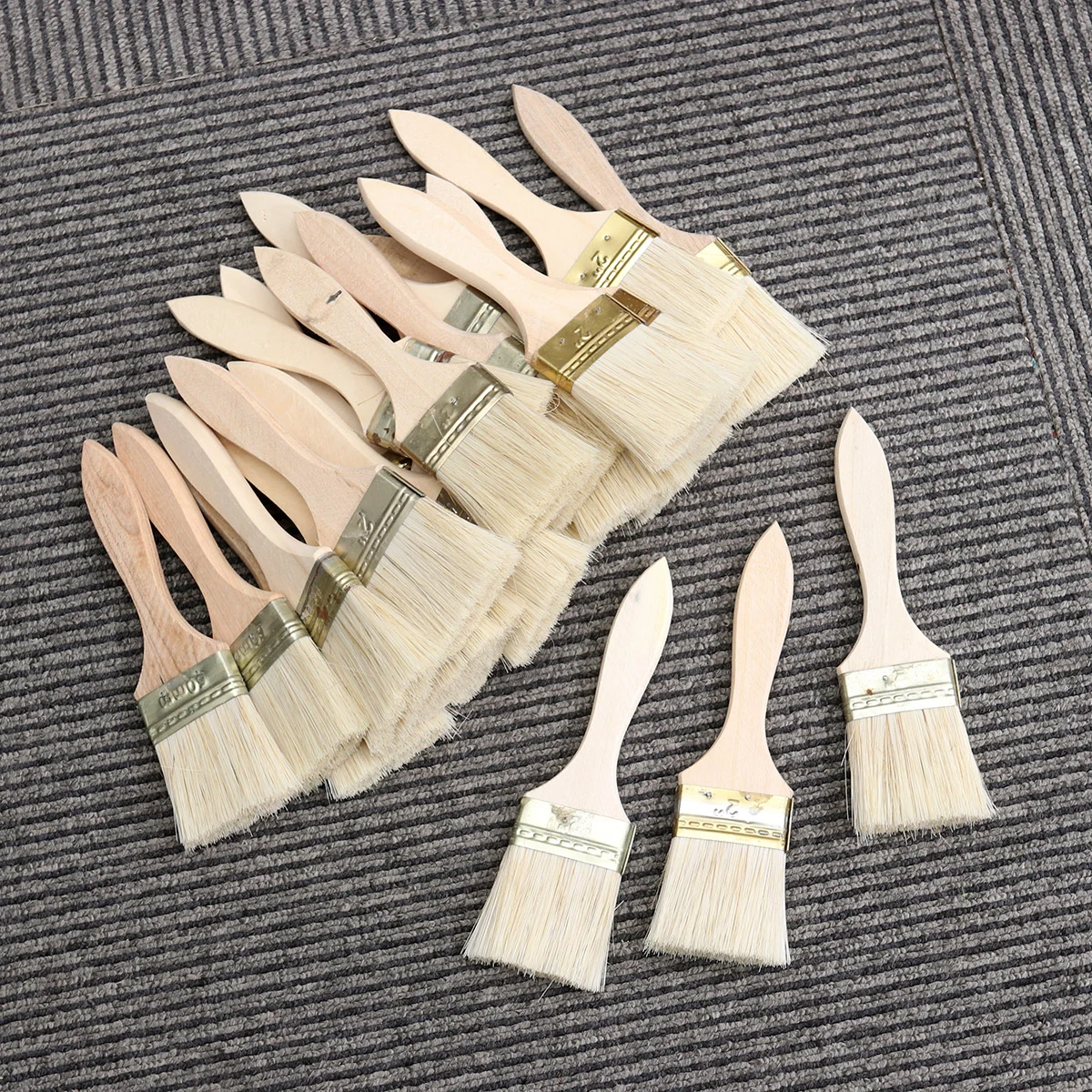 

23pcs Paint Wooden Handle Bristle Brush for Wall and Furniture Painting (2inch, Thin Handle) Paint Brush