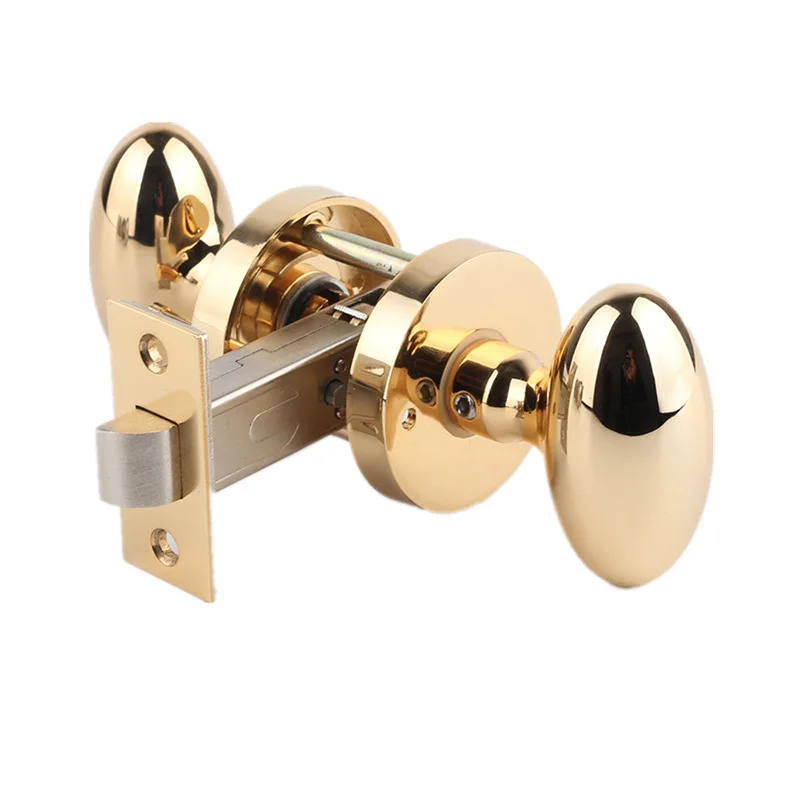 CX spherical lock indoor gold light luxury door lock duck egg door handle bathroom bathroom, silent door lock