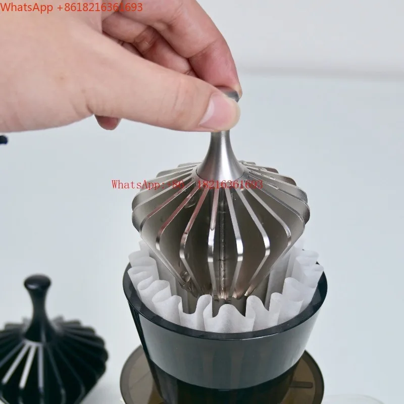 Zero Plastic Hand Brewed Coffee Filter Paper Press V60 Heat-resistant Metal Coffee Filter Paper Press