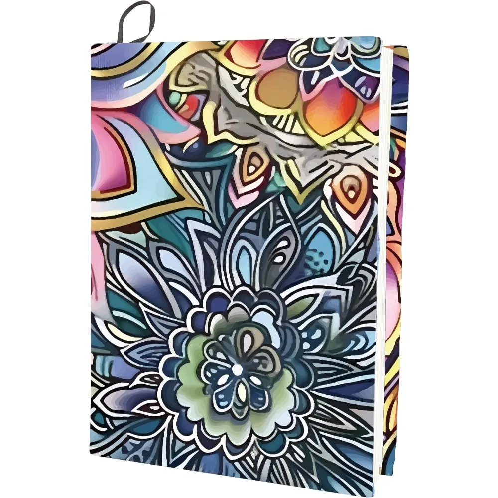 Bohemia Flower Stretchable Book Cover Floral Washable Reusable Large Nylon Book Sleeve Book Protector Elastic making kit