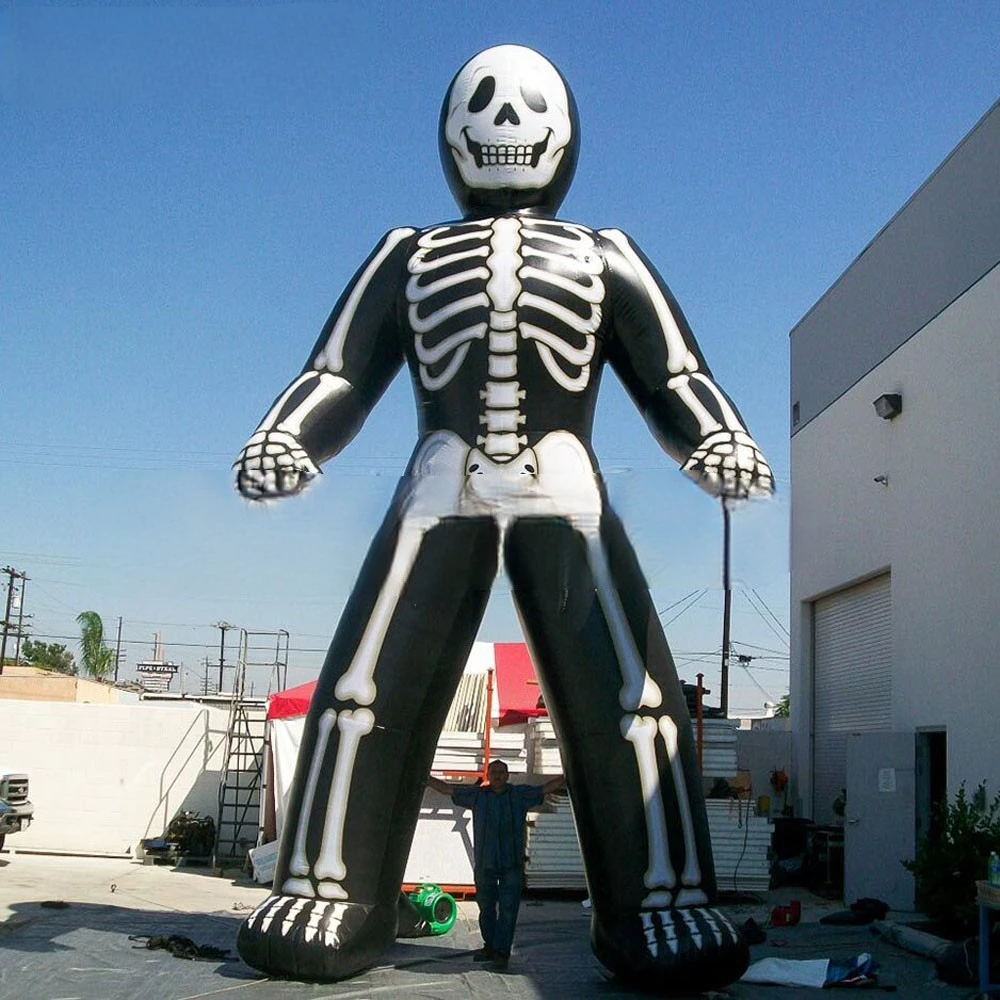 

event Giant 9mH halloween inflatable skeleton,outdoor Halloween decoration framework man model balloons for big