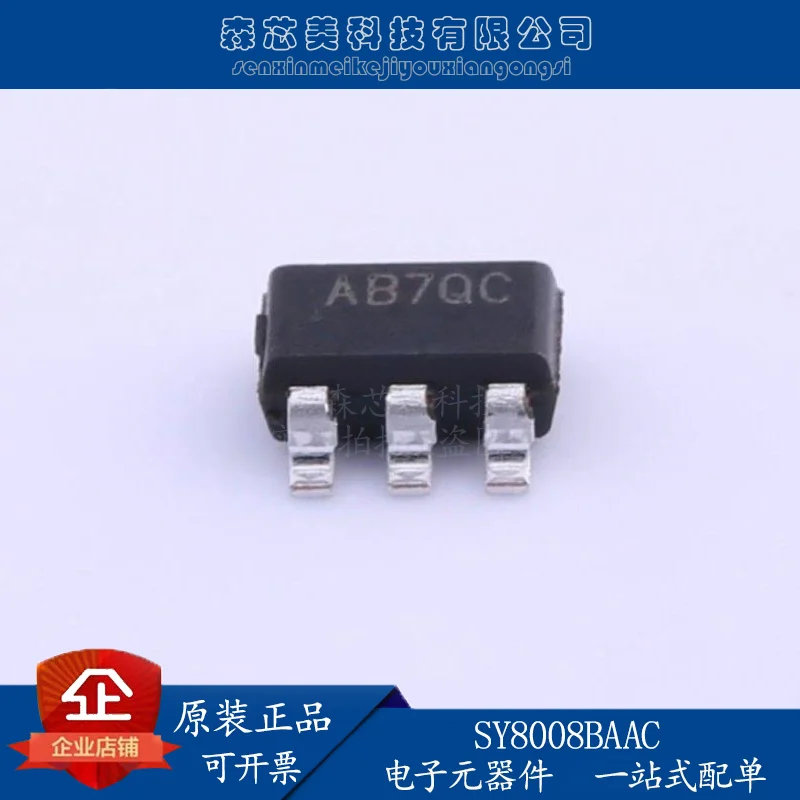 

30pcs original new SY8008BAAC screen printing AB SOT-23-5 synchronous step-down DC-DC regulator