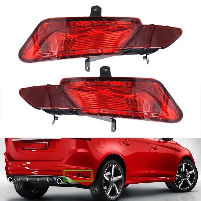 

For Volvo XC60 2014 2015 2016 2017 Left Right Side Rear Bumper Reflector Light Lamp Without Bulbs 31353285 31353286 New
