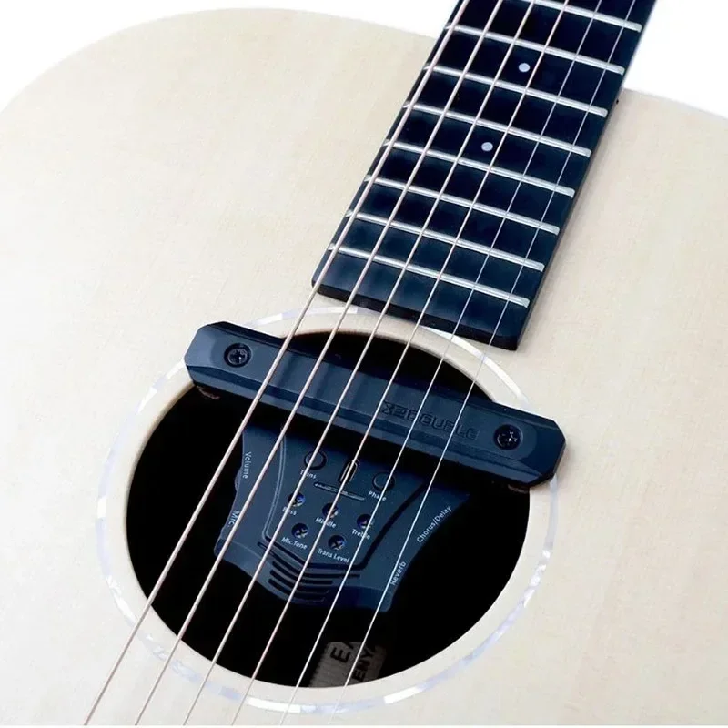 Prezzo all'ingrosso Risonanza del foro sonoro della chitarra e pickup dual-mode del microfono, con effetti di riverbero/chorus/delay, non è necessario