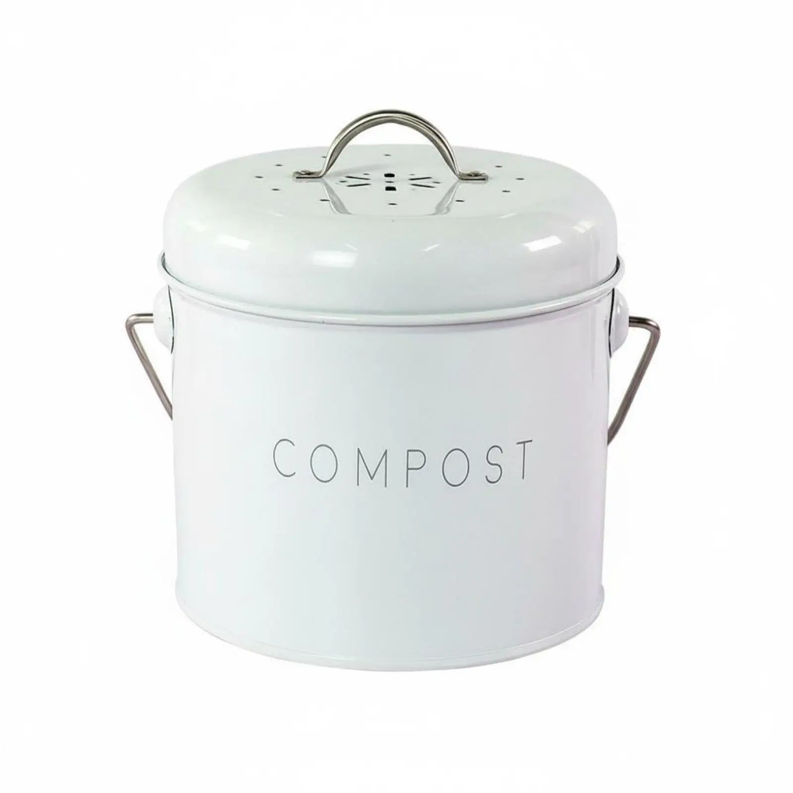 Desktop Trash Can for Kitchen Compact Compost Bin with Lid Portable Waste Container for Composting and Pet Cleanup