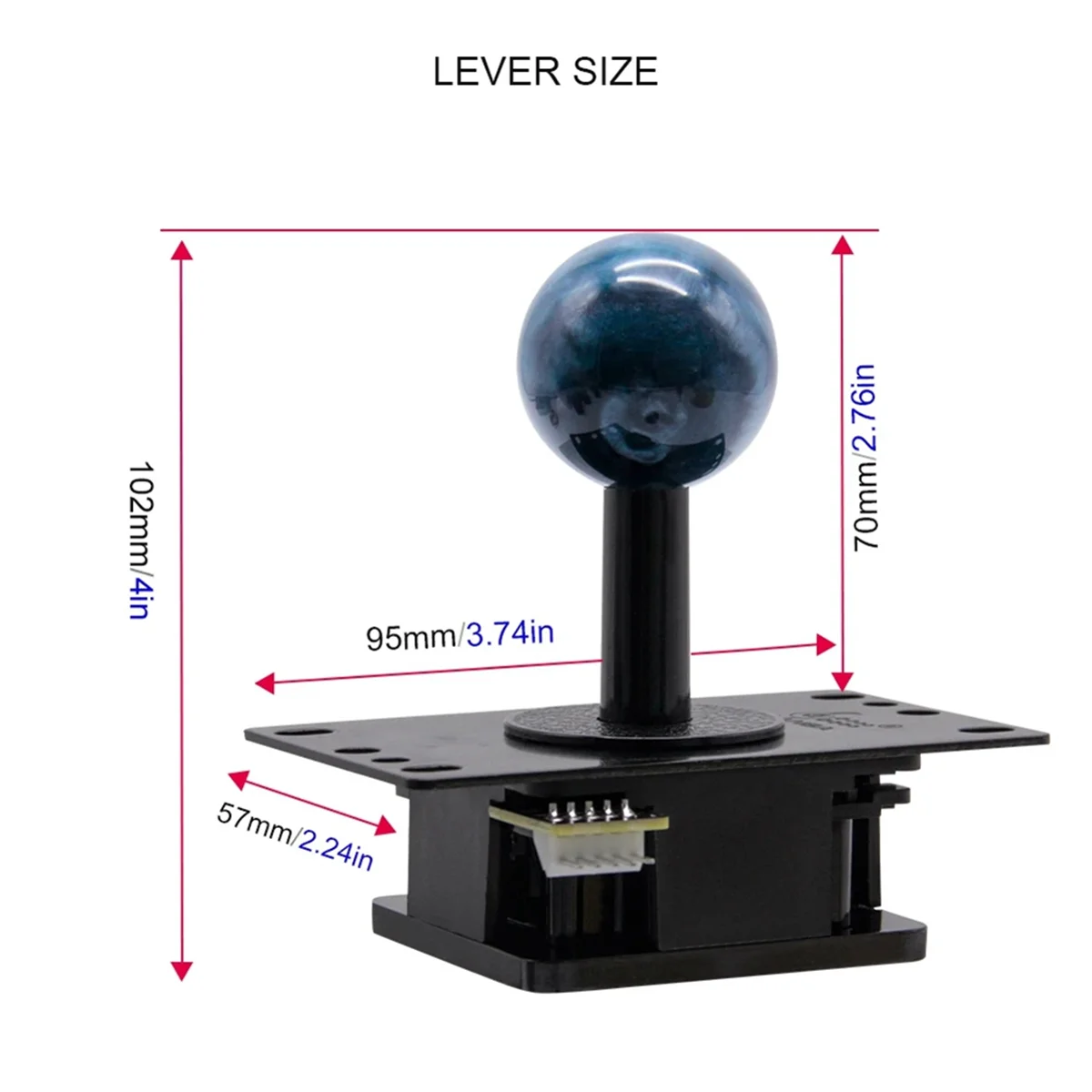 N-ABGQ ل Qanba الجاذبية الميكانيكية ممر عصا التحكم JOV8S مهاوي الصامت رافعة عصا التحكم ممر الملحقات أجزاء DIY بها بنفسك السريعة #5