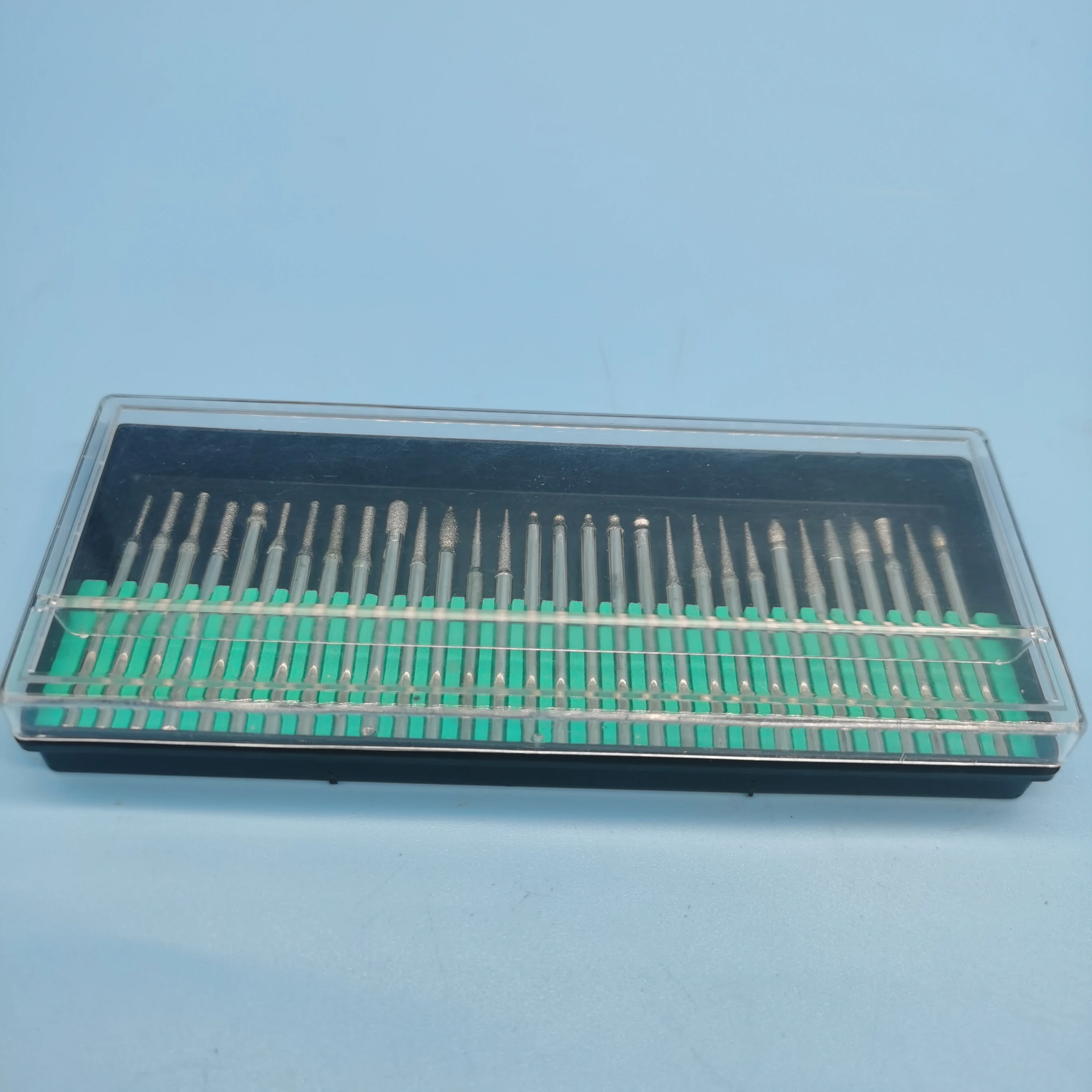 30 Pcs Diamond Grinding Burr Set High Quality Diamond Carving Tools For Glass Gem Marble Stone