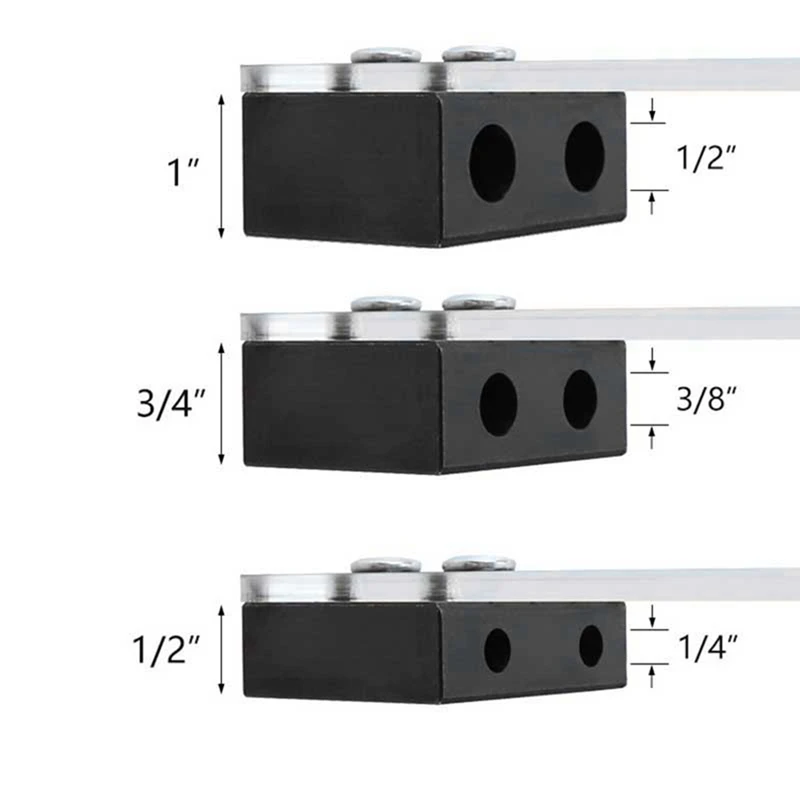 1Set Woodworking Straight Hole Punching Locator  Side Hole Punching Locator 1/2Inch