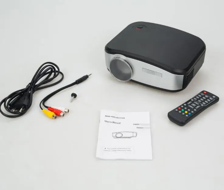 CHEERLUX C6 Mini LED Projector 800X480รองรับ1080P 1200 Lumens โฮมเธียเตอร์/USB/VGA/AV/DTV Mini Proyector PK UC40 UC46