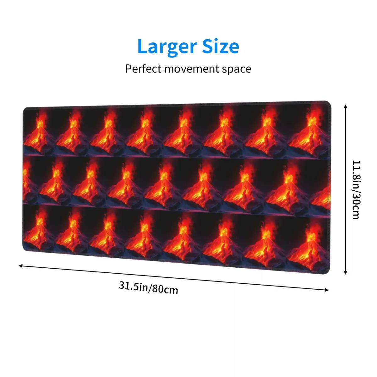 Large Mouse Pad Volcano In The Snow Gamer PC Laptop Mats Keyboard Carpet Computer Gaming Office Accessories Desk Mat