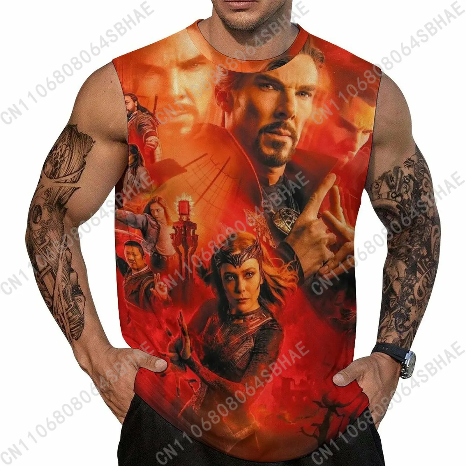 

Marvel Doctor Strange Custom Men's Sleeveless Shirt Personalized Tank Top Wear Summer Vest Tops Men Daily Use Cosplay