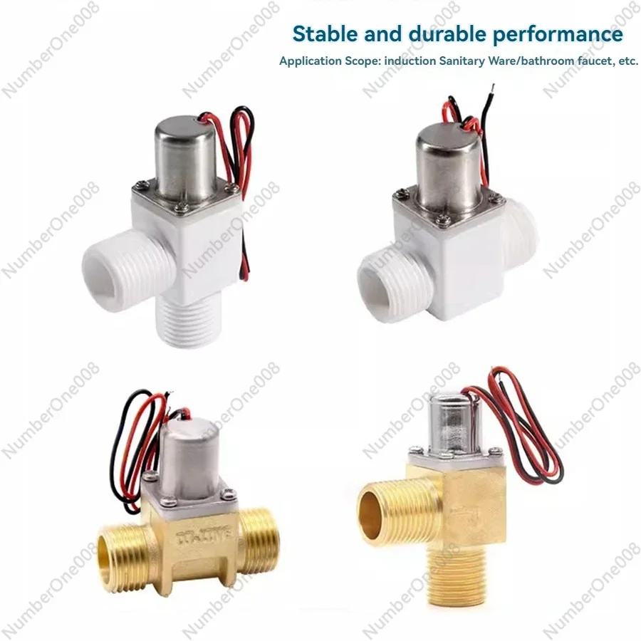 Pilot Pulsed Solenoid Valve Smart Flush Valve Pulse Valve Low Power Solenoid DC3.6V-6.5V G1/2 Water Purifier Sensor Faucet