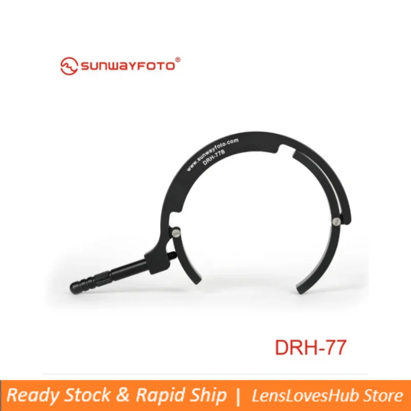 

SUNWAYFOTO DRH-77 Lens Support Tripod Quick Release Plate Telephoto Lens Support Focusing Handle Lens Support For DSLR