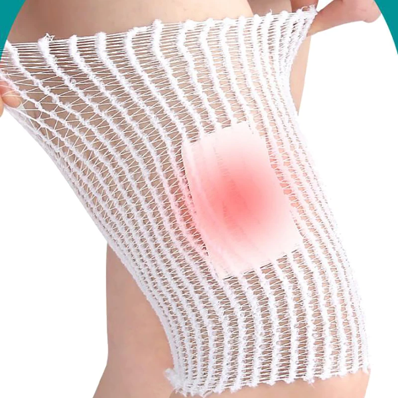 1 Roll Elastic Net Wound Dressing Net Tubular Bandage Mesh Tubing Tubular Gauze Fix Breathable Bandage Retainer For Wrist Elbow