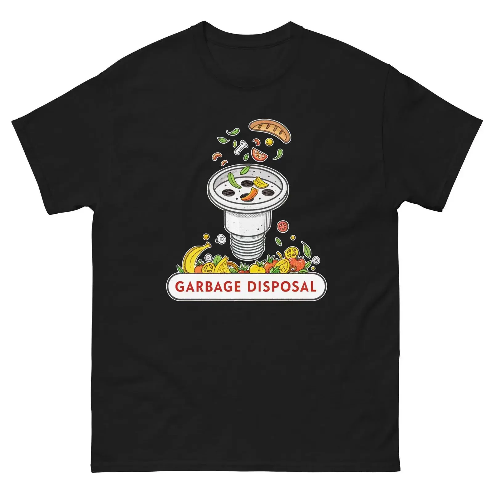 Garbage Disposal Home Appliance Electronics T Shirt vintage Washed Slightly Versatile graphic Stretched Breathable Comfortable