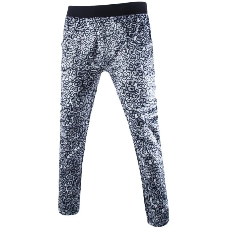 New Men's Sweatpants Leopard Print Sweatpants Trendy Casual Trousers, Foreign Trade Y119B