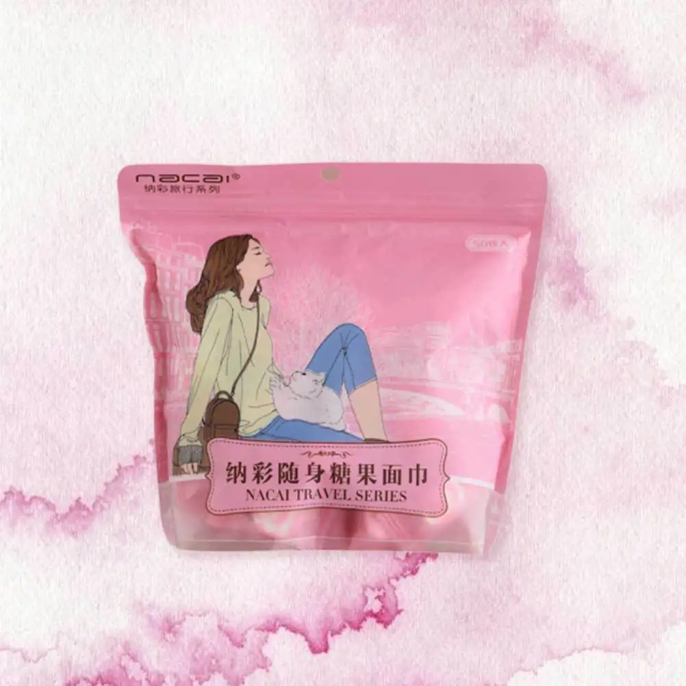 50 asciugamani da viaggio compressi in cotone usa e getta, delicati sulla pelle, ecologici, portatili, dimensioni 20x20 cm, per viso, corpo, uso esterno