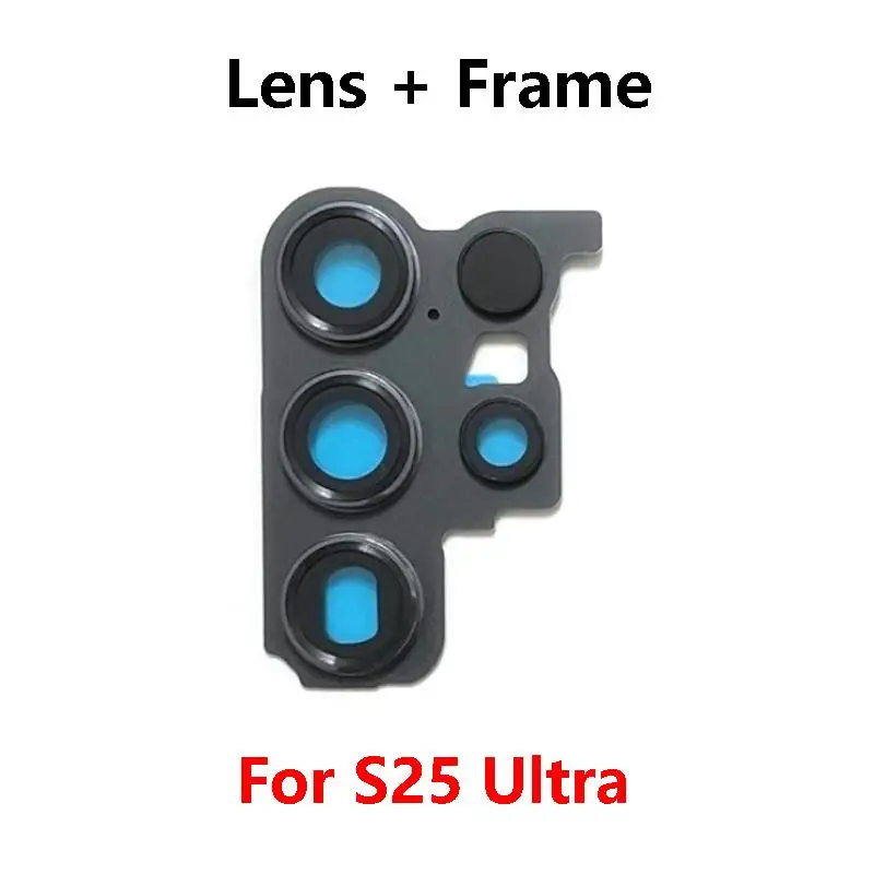 Samsung Galaxy S25 Ultra用リアバックカメラガラスレンズメインボードカバーフレーム付き交換部品