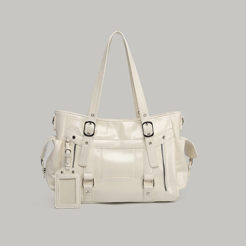 

Sweet Cool Vintage Hot Girl Подмышки Женская мягкая потертая кожаная квадратная сумка-тоут большой емкости Женская роскошная сумка через плечо Harajuku Y2k