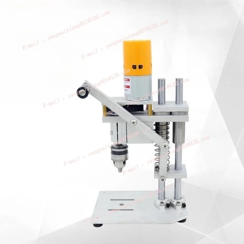 ミニベンチドリル、小型卓上DIY高精度12V/24V可変速ドリルマシン、木材/金属/プラスチック用穴あけ工具