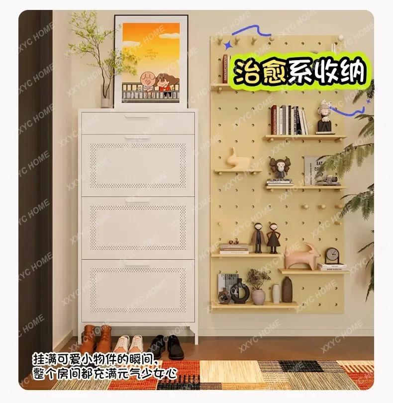 HJ Box Slim Shoe Rack Hallway Wine Balcony Outdoor Storage Shoe Cabinet Display Office Rangement Chaussures Farmhouse Furniture