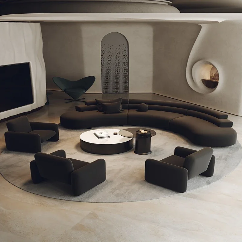 

Диван нестандартной формы для офиса, зоны отдыха, приемной и переговорной комнаты.