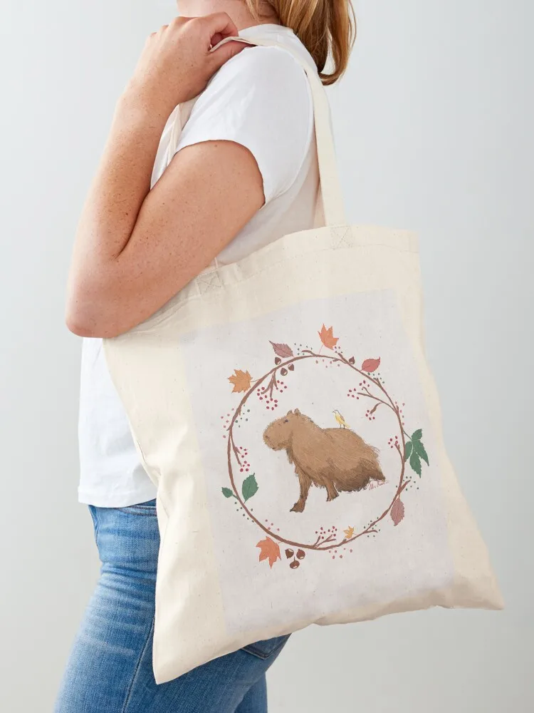 KAPIBARA. ANIMALS SERIES Tote Bag Women's handbag Shopping bags Canvas Tote Bag