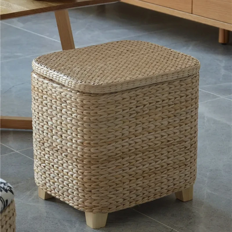 

Rattan storage stool, storage stool can sit on the storage box, sofa ,small household , wear shoe , change shoe