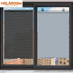 Automatic Retractable Shading Curtains for Household Bedrooms Living Rooms Kitchens Balconies Sun Shading Rolling Blinds