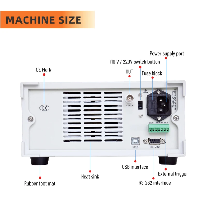 Medidor programable de carga electrónica, dispositivo electrónico de CC, LCD, canal único/Dual, 150V, 60A, 400W, probador de capacidad de batería, USB RS-232 485, ET5301