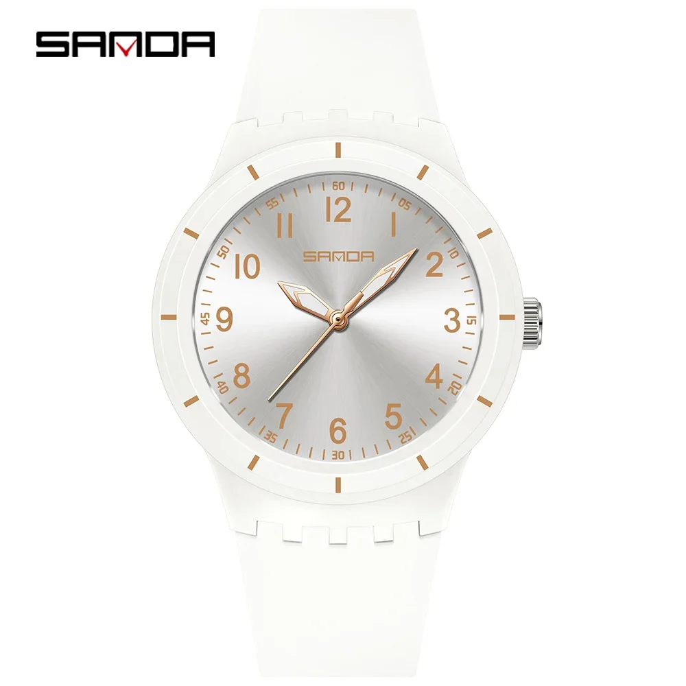 

SANDA 9075, простые студенческие модные многофункциональные многофункциональные студенческие кварцевые часы, водонепроницаемые